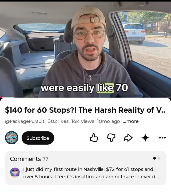 YouTube video by PackagePursuit titled $140 for 60 Stops?! The Harsh Reality of Veho
